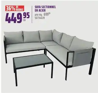 Gagnon - La Grande Quincaillerie SOFA SECTIONNEL EN ACIER offer