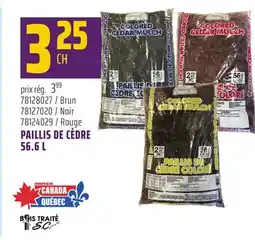 Gagnon - La Grande Quincaillerie PAILLIS DE CÈDRE 56.6 L offer