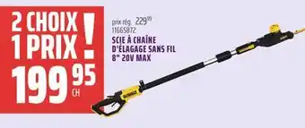Gagnon - La Grande Quincaillerie SCIE À CHAÎNE D'ÉLAGAGE SANS FIL 8 20V MAX DEWALT offer