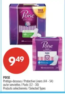 Pharmaprix POISE Protective Liners (44-54) or Pads (12-30) offer
