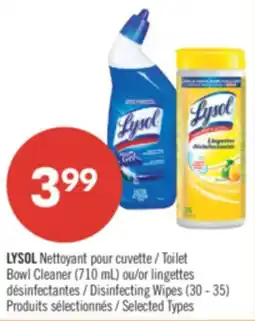 Pharmaprix LYSOL Toilet Bowl Cleaner (710 mL) or Disinfecting Wipes (30 - 35) offer