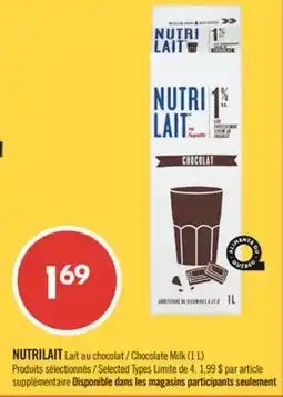 Pharmaprix NUTRILAIT Chocolate Milk (1 L) offer