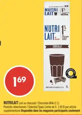 Pharmaprix NUTRILAIT Chocolate Milk (1 L) offer