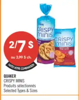 Pharmaprix QUAKER CRISPY MINIS offer