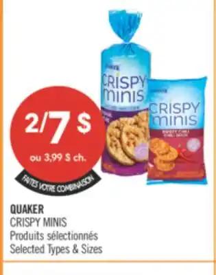 Pharmaprix QUAKER CRISPY MINIS offer