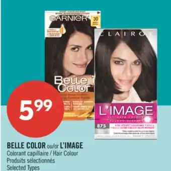 Pharmaprix BELLE COLOR or L'IMAGE Hair Colour offer