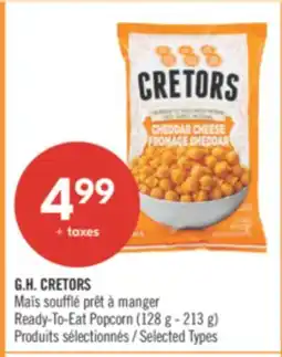 Pharmaprix G.H. CRETORS Ready-To-Eat Popcorn offer
