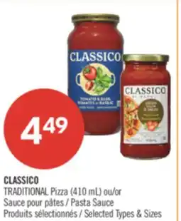Pharmaprix CLASSICO TRADITIONAL Pizza (410mL) or Pasta Sauce offer