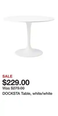 IKEA DOCKSTA Table, white/white offer