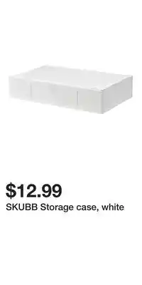 IKEA SKUBB Storage case, white offer