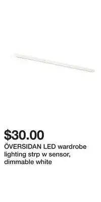 IKEA ÖVERSIDAN LED wardrobe lighting strp w sensor, dimmable white offer