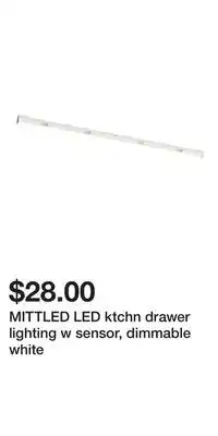 IKEA MITTLED LED ktchn drawer lighting w sensor, dimmable white offer