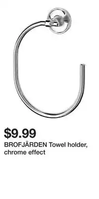 IKEA BROFJÄRDEN Towel holder, chrome effect offer