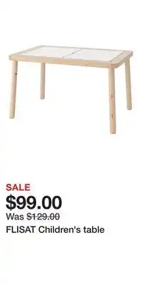 IKEA FLISAT Children's table offer
