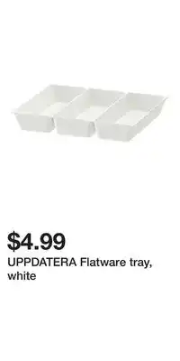 IKEA UPPDATERA Flatware tray, white offer
