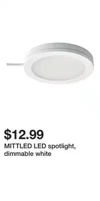 IKEA MITTLED LED spotlight, dimmable white offer