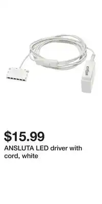 IKEA ANSLUTA LED driver with cord, white offer