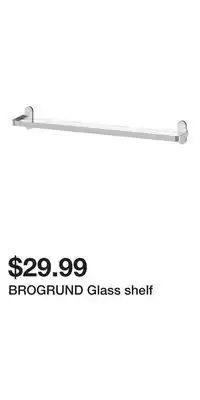 IKEA BROGRUND Glass shelf offer