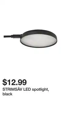 IKEA STRIMSÄV LED spotlight, black offer