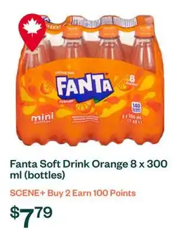 Voilà Fanta Soft Drink Orange 8 x 300 ml (bottles) offer