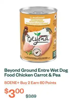 Voilà Beyond Ground Entre Wet Dog Food Chicken Carrot & Pea Recipe 368 g offer