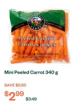 Voilà Mini Peeled Carrot 340 g offer