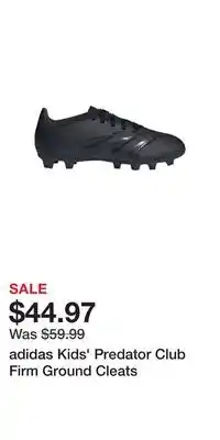 Sport Chek adidas Kids' Predator Club Firm Ground Cleats offer