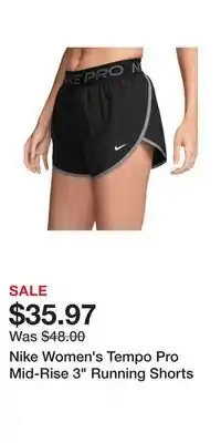 Sport Chek Nike Women's Tempo Pro Mid-Rise 3 Running Shorts offer