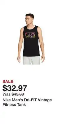 Sport Chek Nike Men's Dri-FIT Vintage Fitness Tank offer