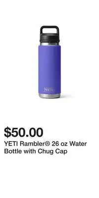 Sport Chek YETI Rambler 26 oz Water Bottle with Chug Cap offer