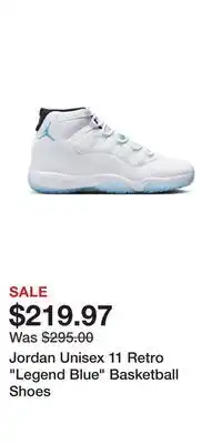 Sport Chek Jordan Unisex 11 Retro Legend Blue Basketball Shoes offer