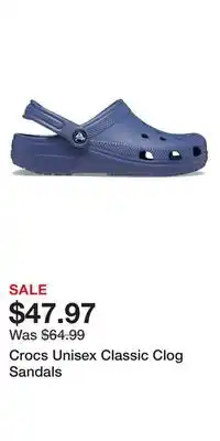Sport Chek Crocs Unisex Classic Clog Sandals offer