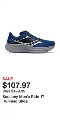 Sport Chek Saucony Men's Ride 17 Running Shoe offer