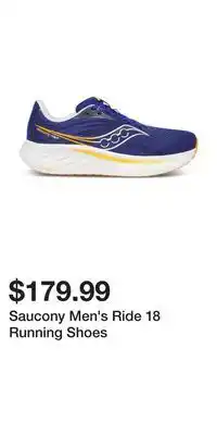 Sport Chek Saucony Men's Ride 18 Running Shoes offer
