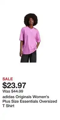Sport Chek adidas Originals Women's Plus Size Essentials Oversized T Shirt offer