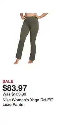 Sport Chek Nike Women's Yoga Dri-FIT Luxe Pants offer