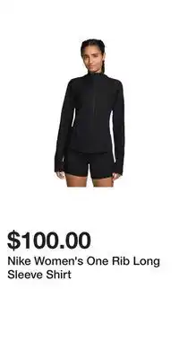 Sport Chek Nike Women's One Rib Long Sleeve Shirt offer