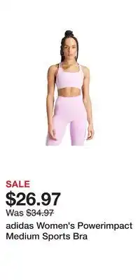 Sport Chek adidas Women's Powerimpact Medium Sports Bra offer