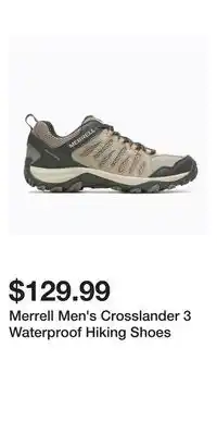 Sport Chek Merrell Men's Crosslander 3 Waterproof Hiking Shoes offer
