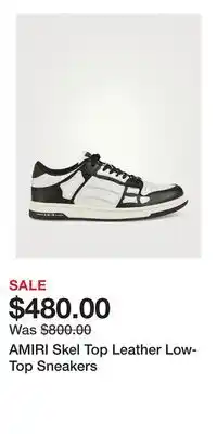 Holt Renfrew AMIRI Skel Top Leather Low-Top Sneakers offer