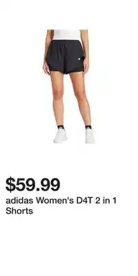 Sport Chek adidas Women's D4T 2 in 1 Shorts offer