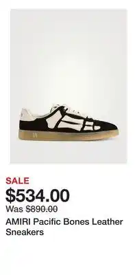 Holt Renfrew AMIRI Pacific Bones Leather Sneakers offer