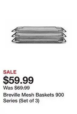 TSC Stores Breville Mesh Baskets 900 Series (Set of 3) offer