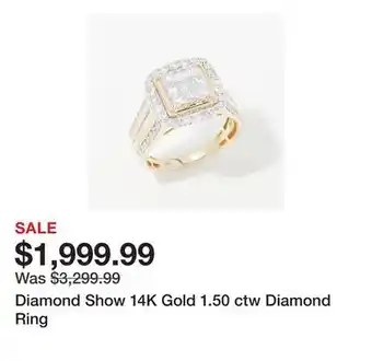 TSC Stores Diamond Show 14K Gold 1.50 ctw Diamond Ring offer