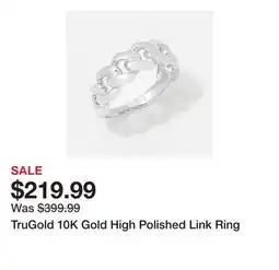 TSC Stores TruGold 10K Gold High Polished Link Ring offer