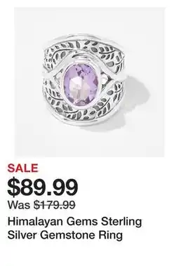 TSC Stores Himalayan Gems Sterling Silver Gemstone Ring offer