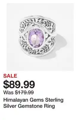 TSC Stores Himalayan Gems Sterling Silver Gemstone Ring offer