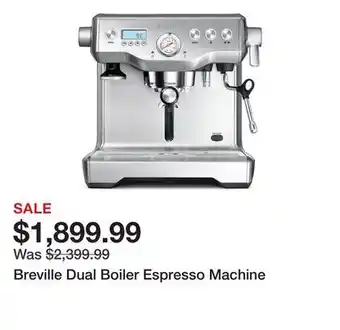 TSC Stores Breville Dual Boiler Espresso Machine offer