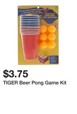 Dollarama TIGER Beer Pong Game Kit offer