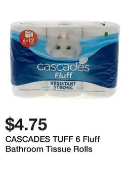 Dollarama CASCADES TUFF 6 Fluff Bathroom Tissue Rolls offer